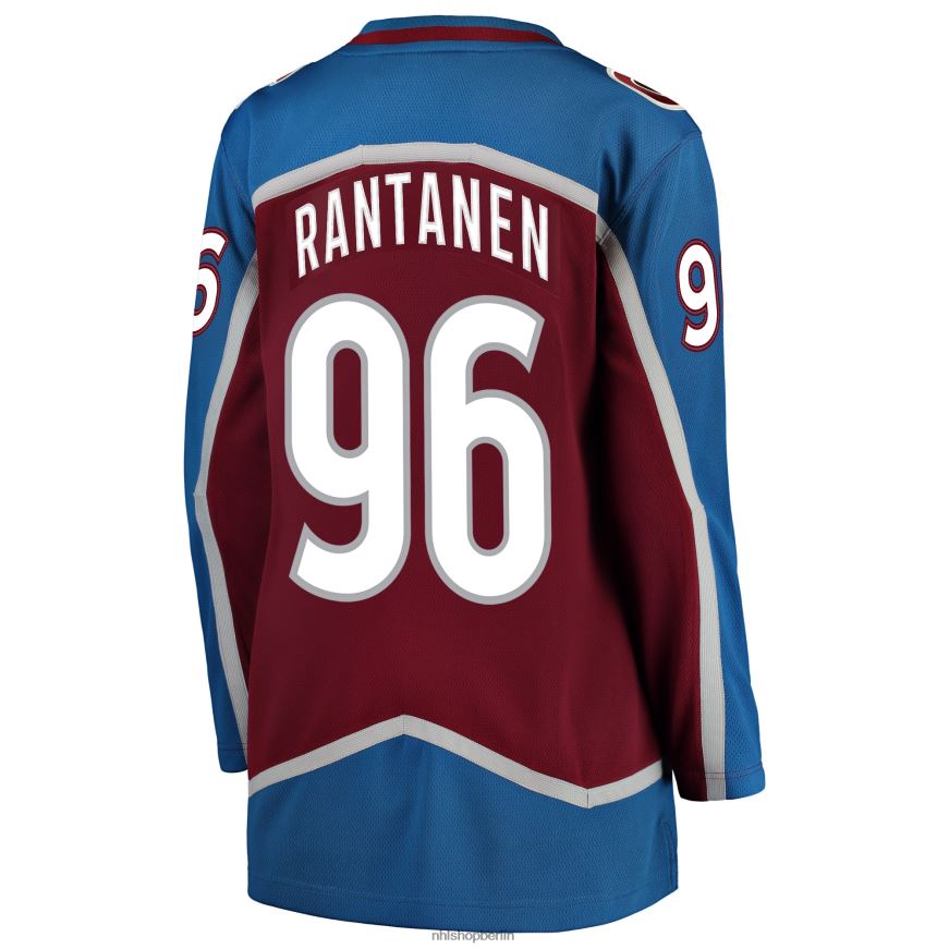 Frauen NHL Colorado Avalanche Mikko Rantanen Fanatics-gebrandetes burgunderfarbenes Breakaway-Spielertrikot Kleidung BF680T1450