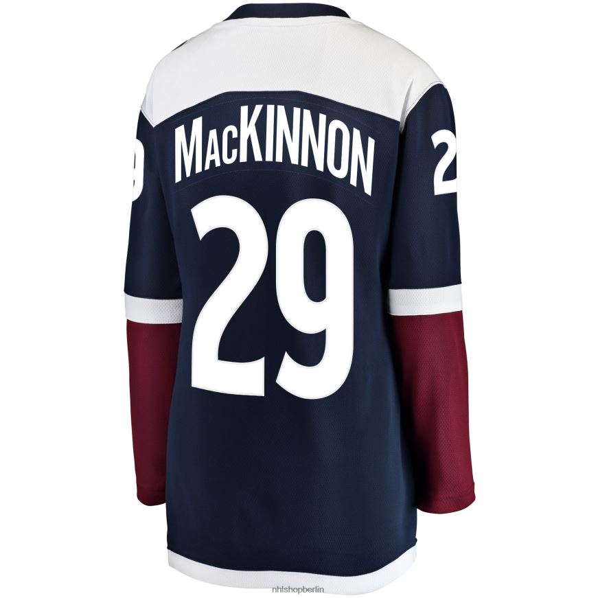 Frauen NHL Colorado Avalanche Nathan Mackinnon Fanatics-gebrandetes marineblaues alternatives Breakaway-Spielertrikot Kleidung BF680T3