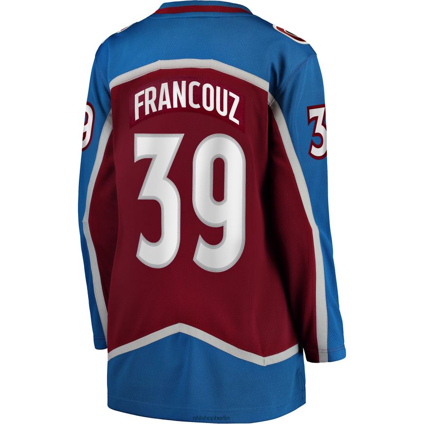 Frauen NHL Colorado Avalanche Pavel Francouz-Fanatiker-Heimtrikot für Ausreißer in Burgunderrot Kleidung BF680T1042