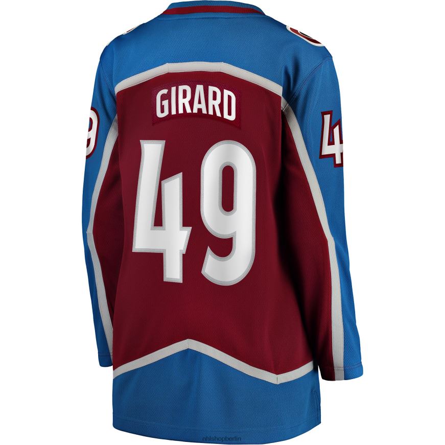 Frauen NHL Colorado Avalanche Samuel Girard Fanatics-Heimtrikot mit Fanatics-Logo in Burgunderrot Kleidung BF680T1705