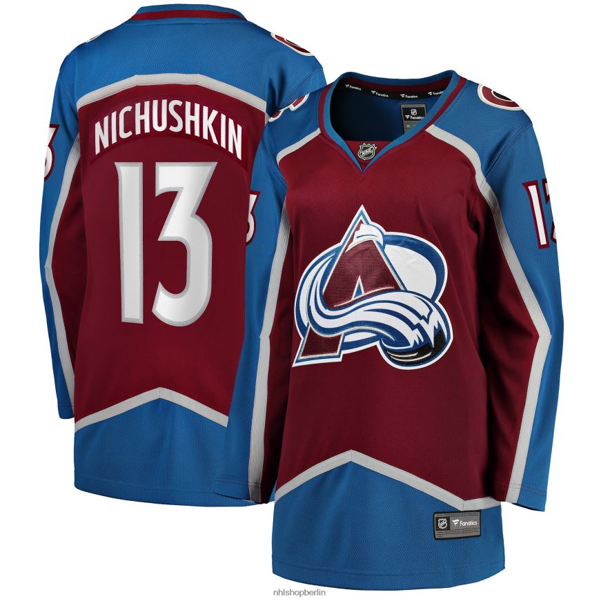 Frauen NHL Colorado Avalanche Valeri Nichushkin Fanatics Branded Burgundy Home Breakaway Player Jersey Kleidung BF680T329