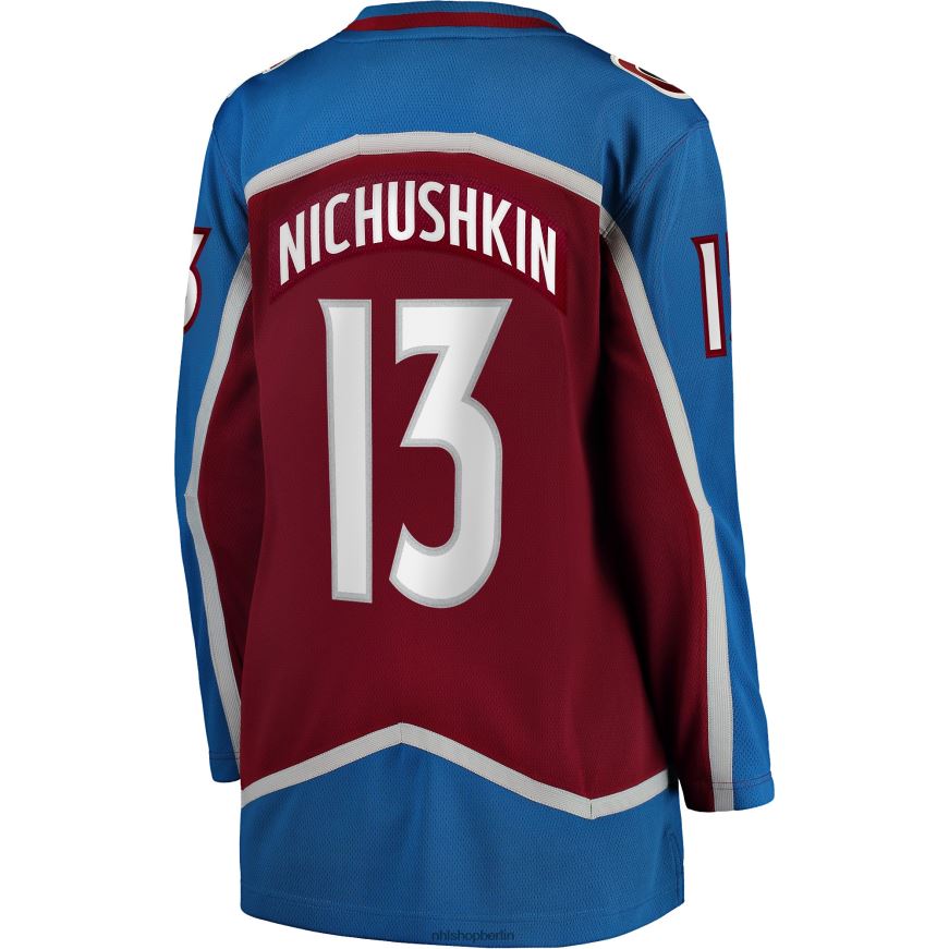 Frauen NHL Colorado Avalanche Valeri Nichushkin Fanatics Branded Burgundy Home Breakaway Player Jersey Kleidung BF680T329