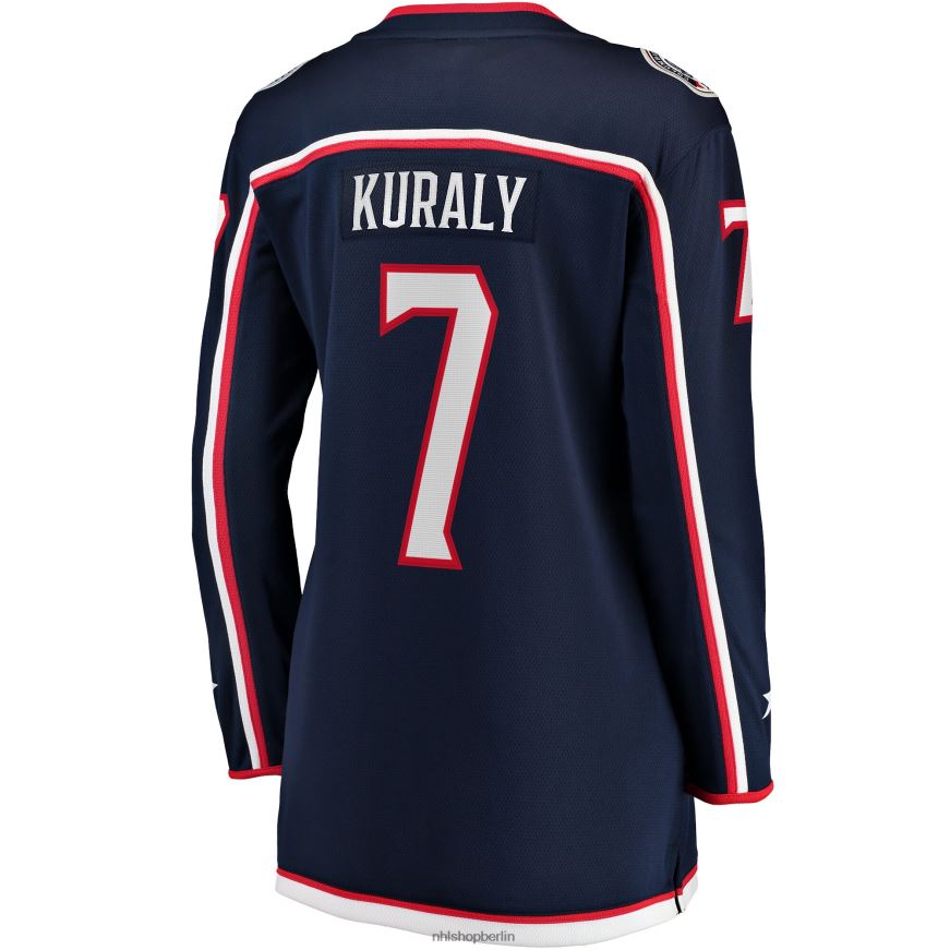 Frauen NHL Columbia Blue Jacken Sean Kuraly Fanatics-Heimtrikot für Ausreißer in Marineblau Kleidung BF680T972