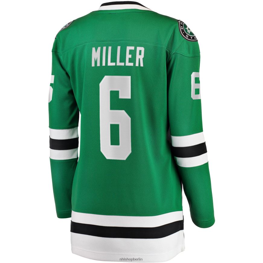 Frauen NHL Dallas Stars Colin Miller Fanatics Branded Kelly Green Home Breakaway-Spielertrikot Kleidung BF680T1849