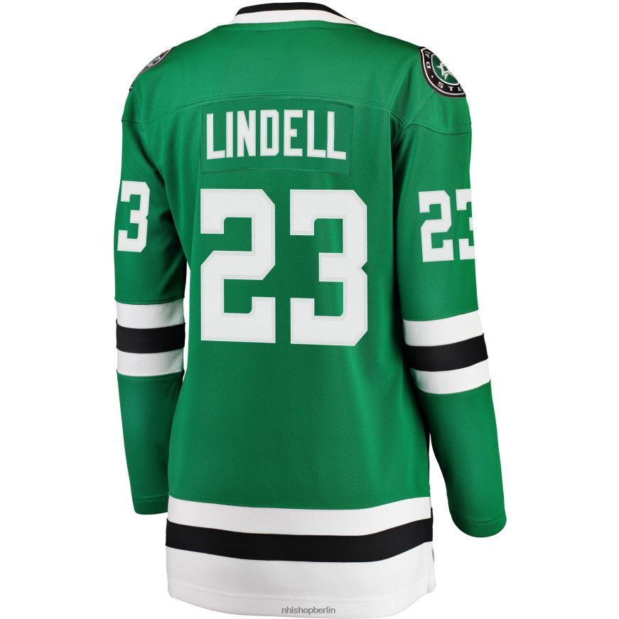 Frauen NHL Dallas Stars Esa Lindell Fanatics gebrandetes Kelly Green Breakaway-Spielertrikot Kleidung BF680T2421