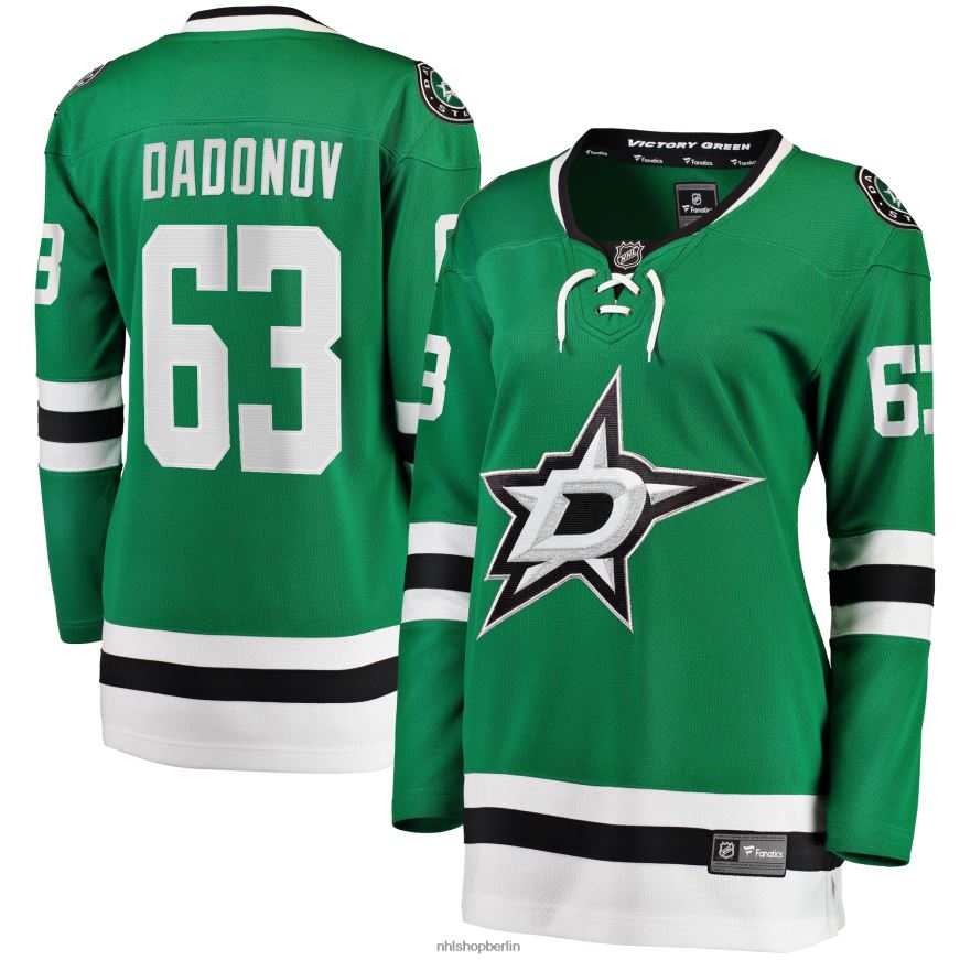 Frauen NHL Dallas Stars Evgenii Dadonov Fanatics-gebrandetes grünes Breakaway-Heimtrikot Kleidung BF680T2147