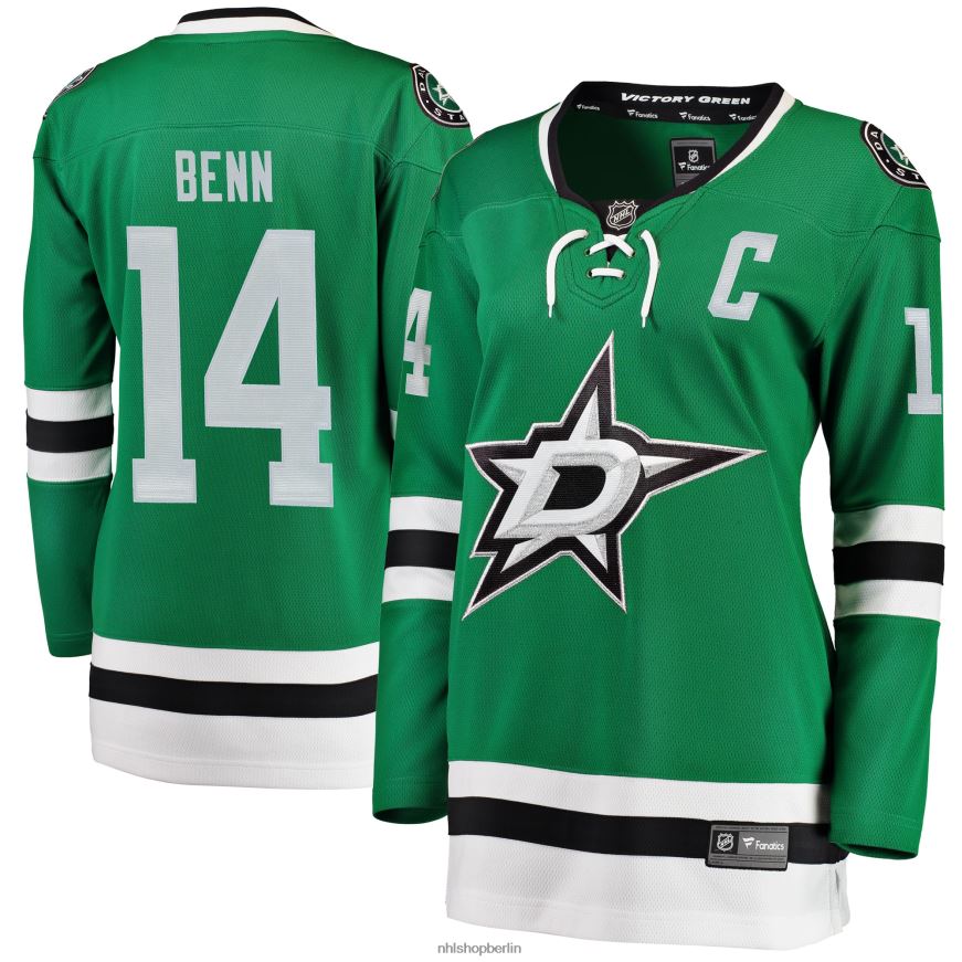 Frauen NHL Dallas Stars Jamie Benn Fanatics-gebrandetes grünes Home-Breakaway-Spielertrikot Kleidung BF680T590