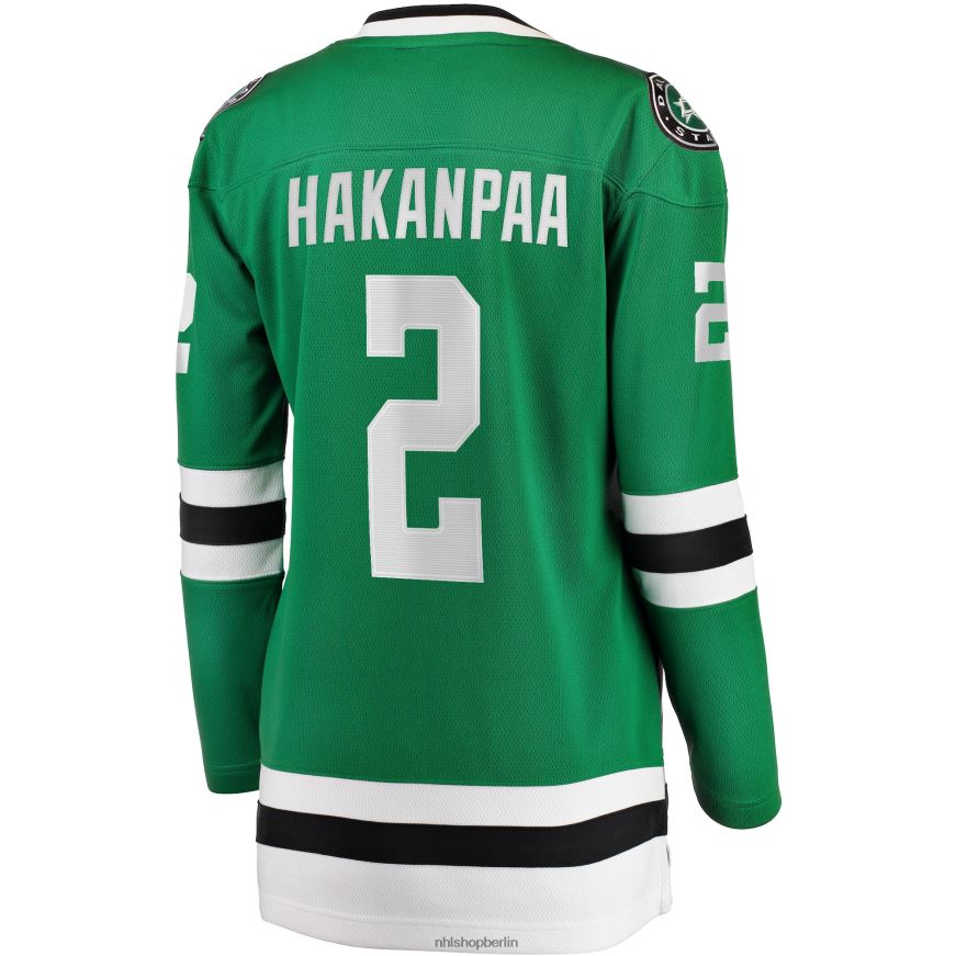 Frauen NHL Dallas Stars Jani Hakanpaa Fanatics Branded Kelly Green Home Breakaway-Spielertrikot Kleidung BF680T1049