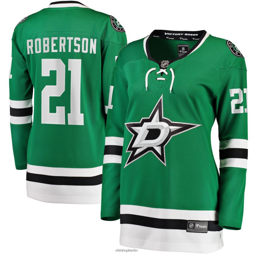 Frauen NHL Dallas Stars Jason Robertson Fanatics Branded Kelly Green 2017/18 Breakaway-Heimtrikot Kleidung BF680T194