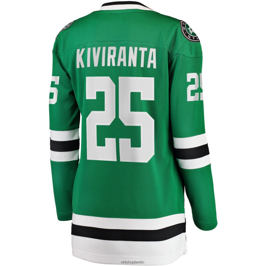 Frauen NHL Dallas Stars Joel Kiviranta Fanatics-Branding Kelly Green Home Breakaway-Trikot Kleidung BF680T1882