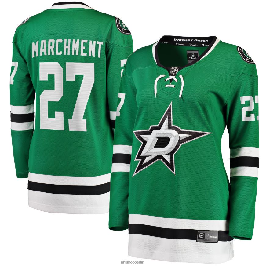 Frauen NHL Dallas Stars Mason Marchment Fanatics Branded Kelly Green Home Breakaway-Spielertrikot Kleidung BF680T1493