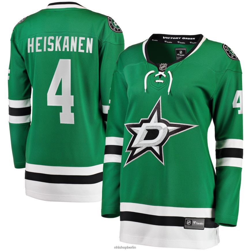 Frauen NHL Dallas Stars Miro Heiskanen Fanatics gebrandetes Kelly Green Home Premier Breakaway-Spielertrikot Kleidung BF680T1819