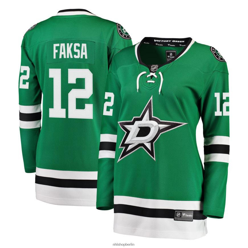 Frauen NHL Dallas Stars Radek Faksa Fanatics Branded Kelly Green Breakaway-Spielertrikot Kleidung BF680T2310