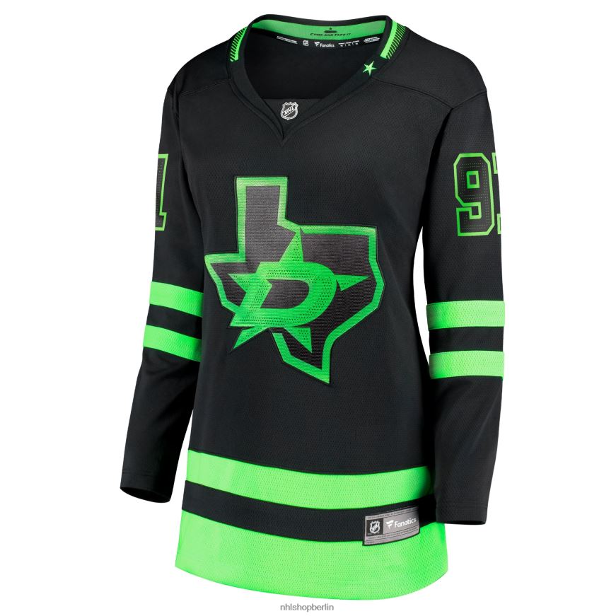 Frauen NHL Dallas Stars Tyler Seguin Fanatics gebrandetes schwarzes 2020/21 alternatives Premier Breakaway-Spielertrikot Kleidung BF680T535