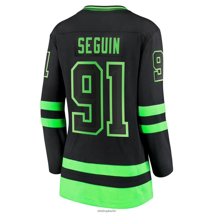 Frauen NHL Dallas Stars Tyler Seguin Fanatics gebrandetes schwarzes 2020/21 alternatives Premier Breakaway-Spielertrikot Kleidung BF680T535