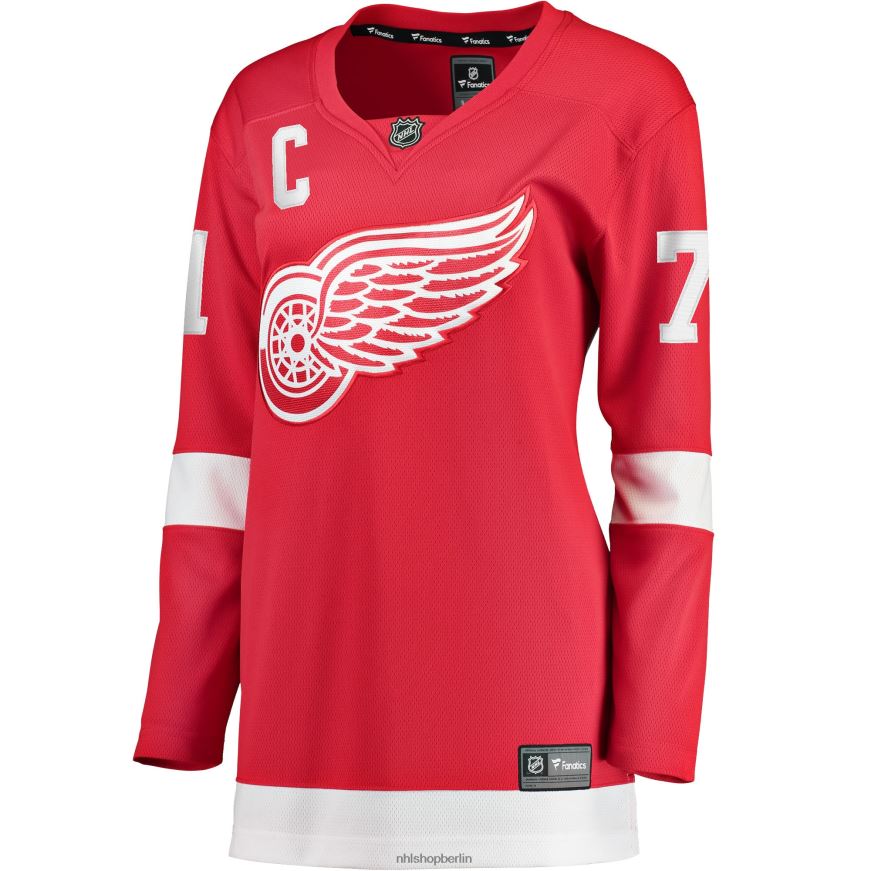 Frauen NHL Detroit Red Wings Dylan Larkin Fanatics-gebrandetes rotes Home-Breakaway-Spielertrikot Kleidung BF680T918