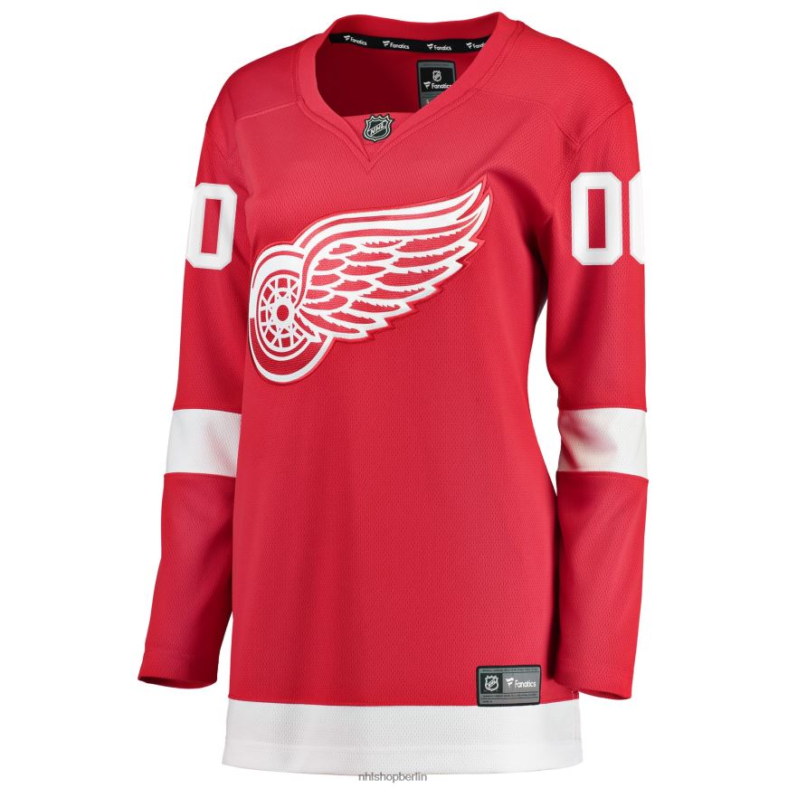 Frauen NHL Detroit Red Wings Fanatics-gebrandetes rotes Home-Breakaway-Trikot nach Maß Kleidung BF680T632