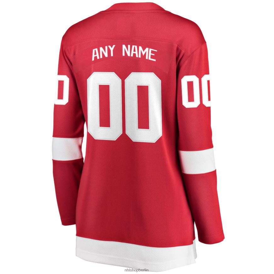 Frauen NHL Detroit Red Wings Fanatics-gebrandetes rotes Home-Breakaway-Trikot nach Maß Kleidung BF680T632