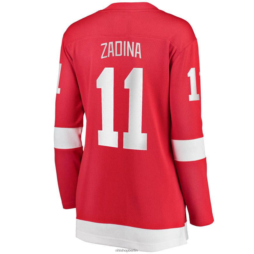 Frauen NHL Detroit Red Wings Filip Zadina Fanatics-gebrandetes rotes Home-Breakaway-Spielertrikot Kleidung BF680T1762