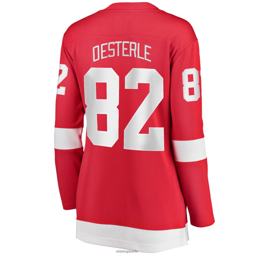 Frauen NHL Detroit Red Wings Jordan Oesterle Fanatics gebrandetes rotes Home-Breakaway-Spielertrikot Kleidung BF680T2245