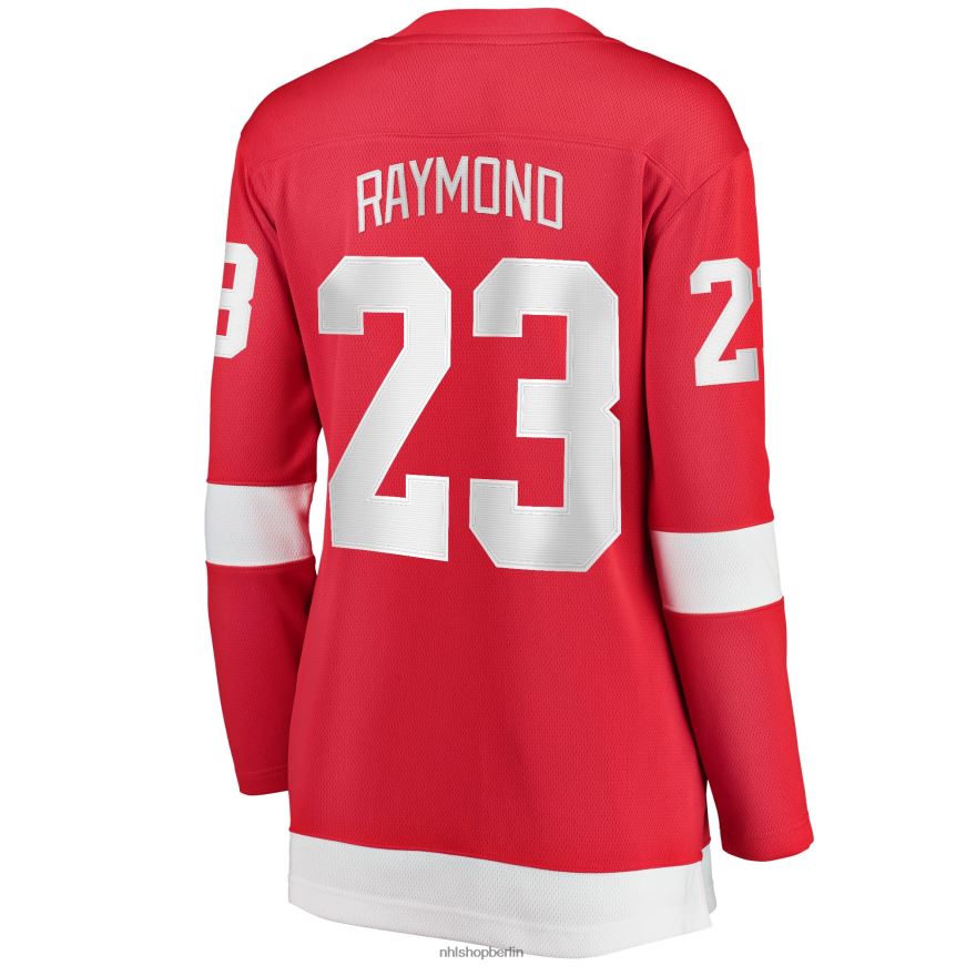 Frauen NHL Detroit Red Wings Lucas Raymond Fanatics-gebrandetes rotes Home-Breakaway-Spielertrikot Kleidung BF680T1160