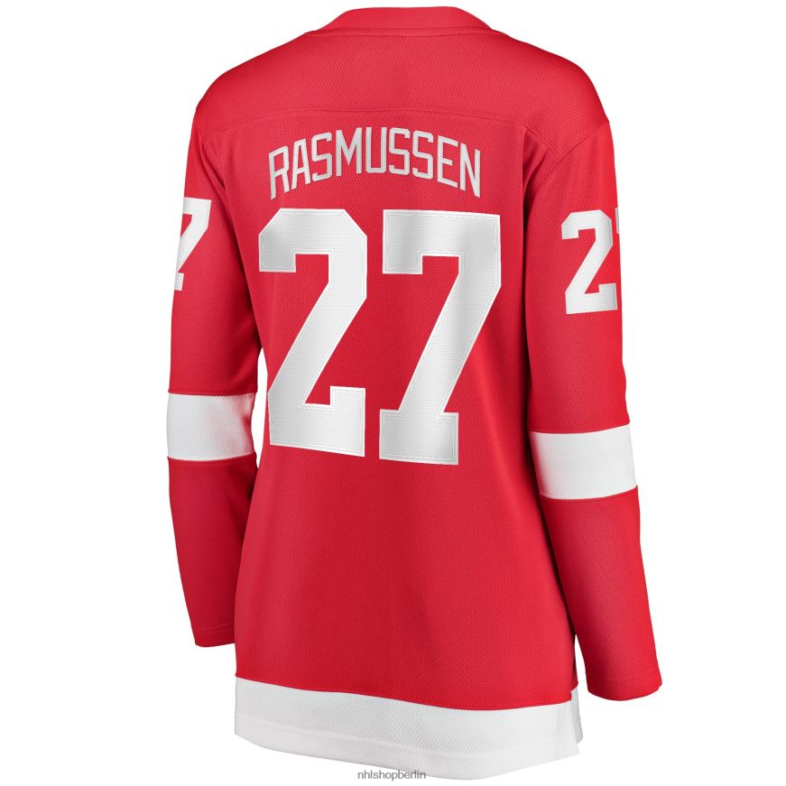 Frauen NHL Detroit Red Wings Michael Rasmussen Fanatics-gebrandetes rotes Home-Breakaway-Spielertrikot Kleidung BF680T2247