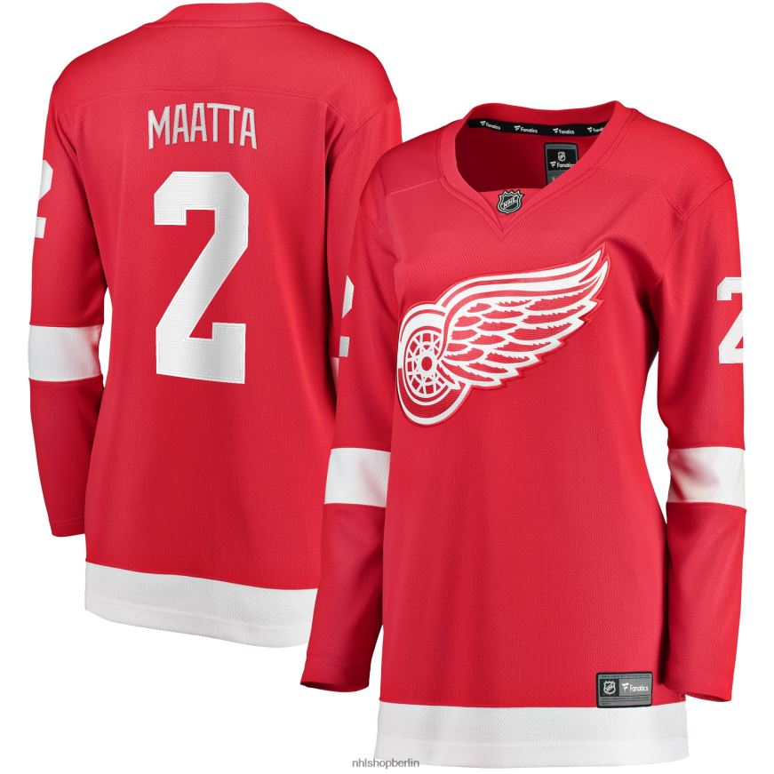 Frauen NHL Detroit Red Wings Olli Maatta Fanatics-gebrandetes rotes Home-Breakaway-Spielertrikot Kleidung BF680T2254