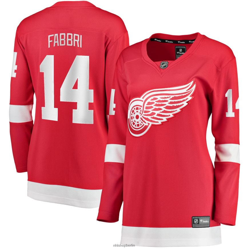 Frauen NHL Detroit Red Wings Robby Fabbri Fanatics-gebrandetes rotes Home-Breakaway-Spielertrikot Kleidung BF680T2418