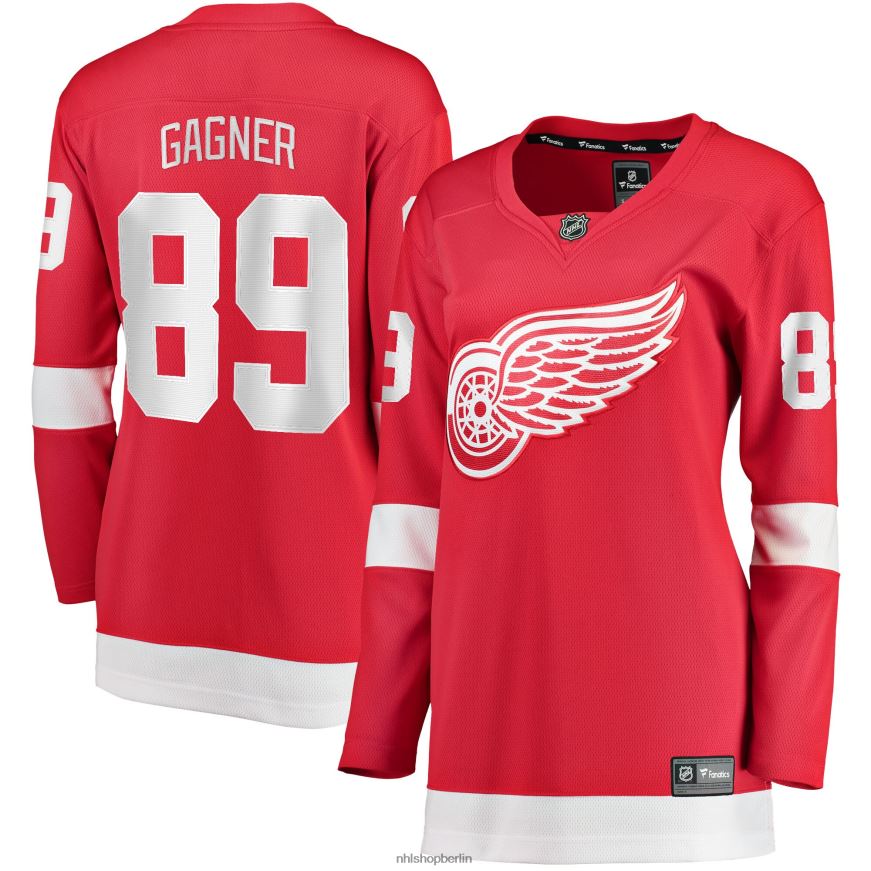 Frauen NHL Detroit Red Wings Sam Gagner Fanatics-gebrandetes rotes Home-Breakaway-Spielertrikot Kleidung BF680T2374