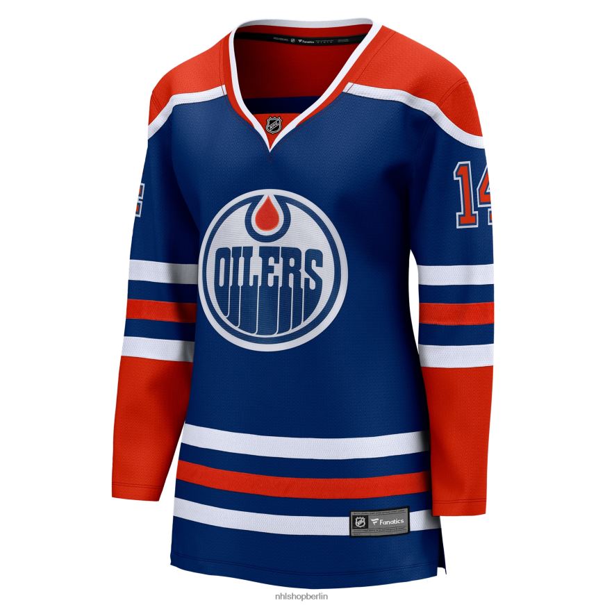 Frauen NHL Edmonton Oilers Mattias Ekholm-Fanatiker-Heimtrikot mit Fanatics-Logo der Royals Kleidung BF680T1152