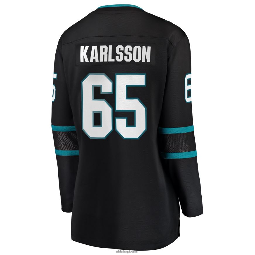 Frauen NHL Erik Karlsson San Jose Sharks Fanatics Branded Alternative Premier Breakaway Player Trikot – Schwarz Kleidung BF680T945