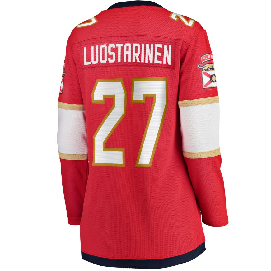 Frauen NHL Florida Panthers Eetu Luostarinen Fanatics-gebrandetes rotes Home-Breakaway-Spielertrikot Kleidung BF680T2265