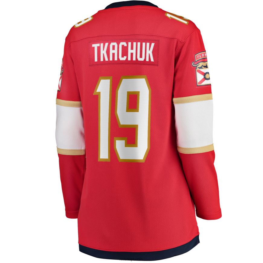 Frauen NHL Florida Panthers Matthew Tkachuk Fanatics-gebrandetes rotes Home-Breakaway-Spielertrikot Kleidung BF680T903