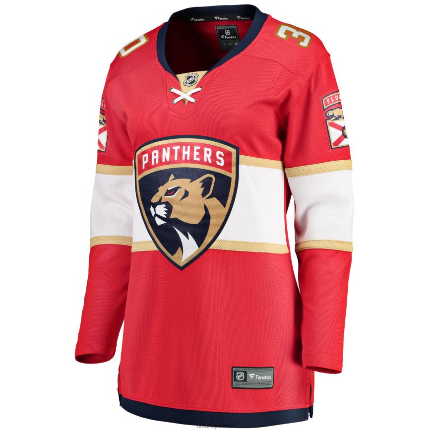 Frauen NHL Florida Panthers Spencer Knight Fanatics Branded Red 2017/18 Breakaway-Heimtrikot Kleidung BF680T1656