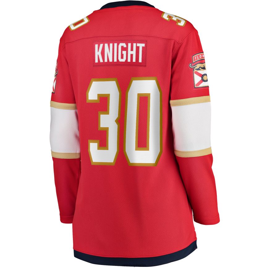 Frauen NHL Florida Panthers Spencer Knight Fanatics Branded Red 2017/18 Breakaway-Heimtrikot Kleidung BF680T1656