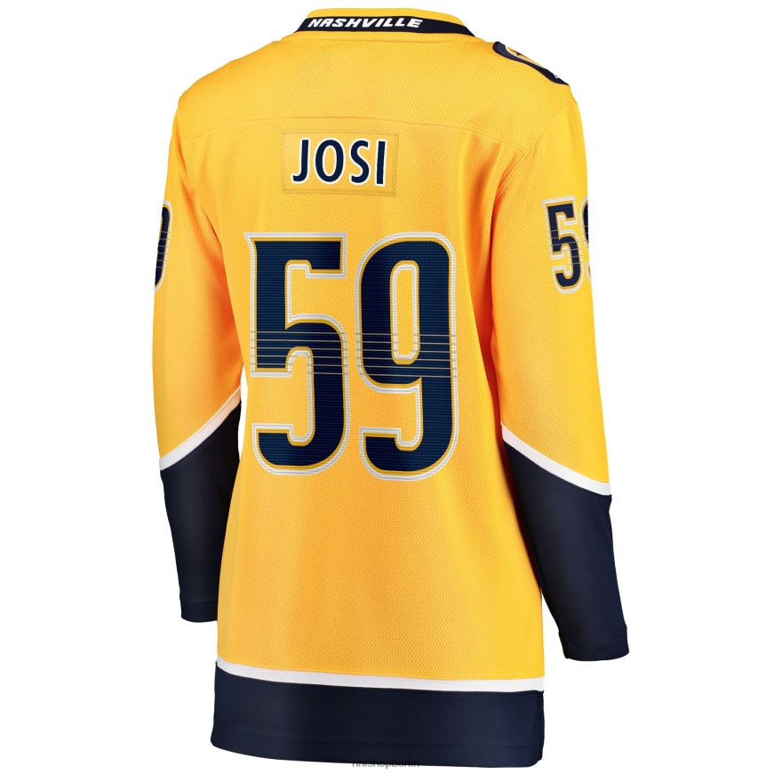 Frauen NHL Gold-Premier-Breakaway-Spieler-Trikot der Nashville Predators mit Roman Josi und Fanatics-Logo Kleidung BF680T420