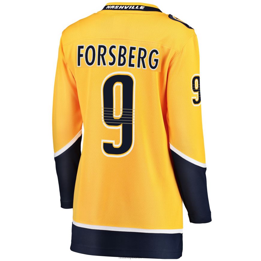 Frauen NHL Gold-Premier-Breakaway-Spielertrikot der Nashville Predators Filip Forsberg Fanatics Kleidung BF680T1051