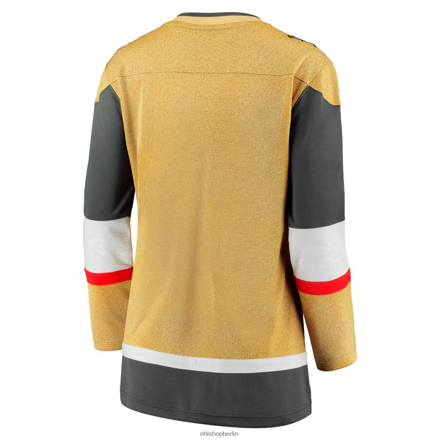 Frauen NHL Goldenes Breakaway-Heimtrikot der Vegas Golden Knights mit Fanatics-Logo Kleidung BF680T100