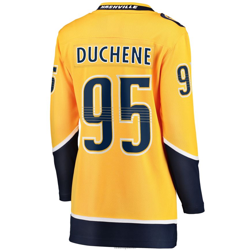 Frauen NHL Goldfarbenes Home-Premier-Breakaway-Spielertrikot der Nashville Predators Matt Duchene Fanatics Kleidung BF680T1071