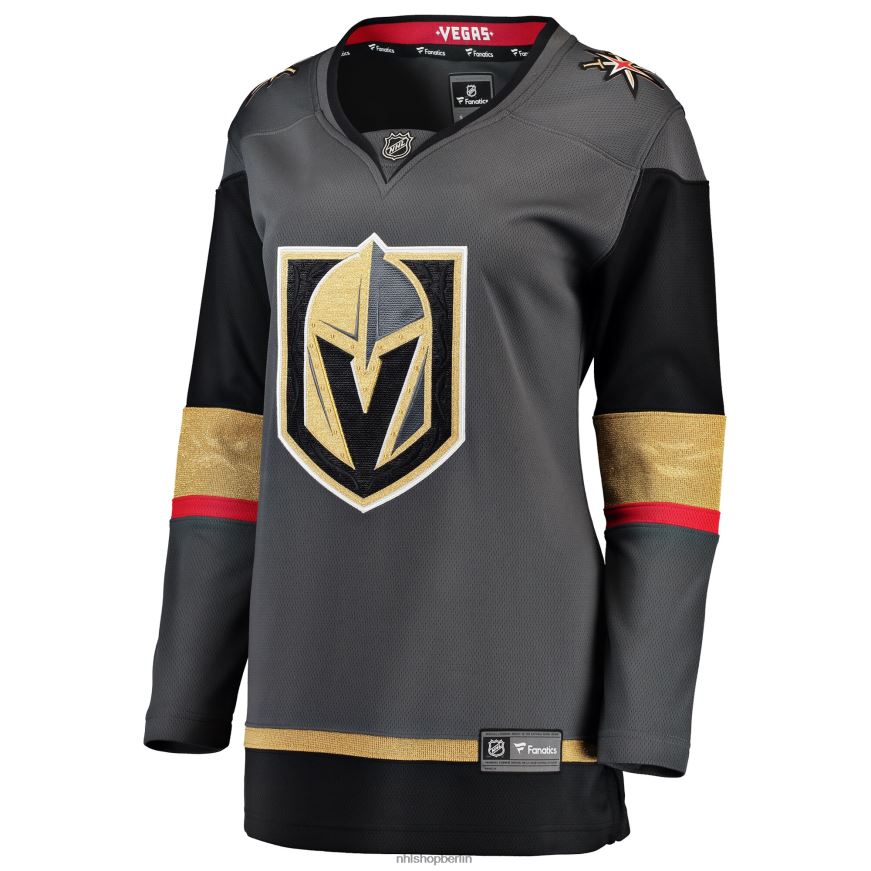 Frauen NHL Graues Breakaway-Ausweichtrikot der Vegas Golden Knights mit Fanatics-Logo Kleidung BF680T524