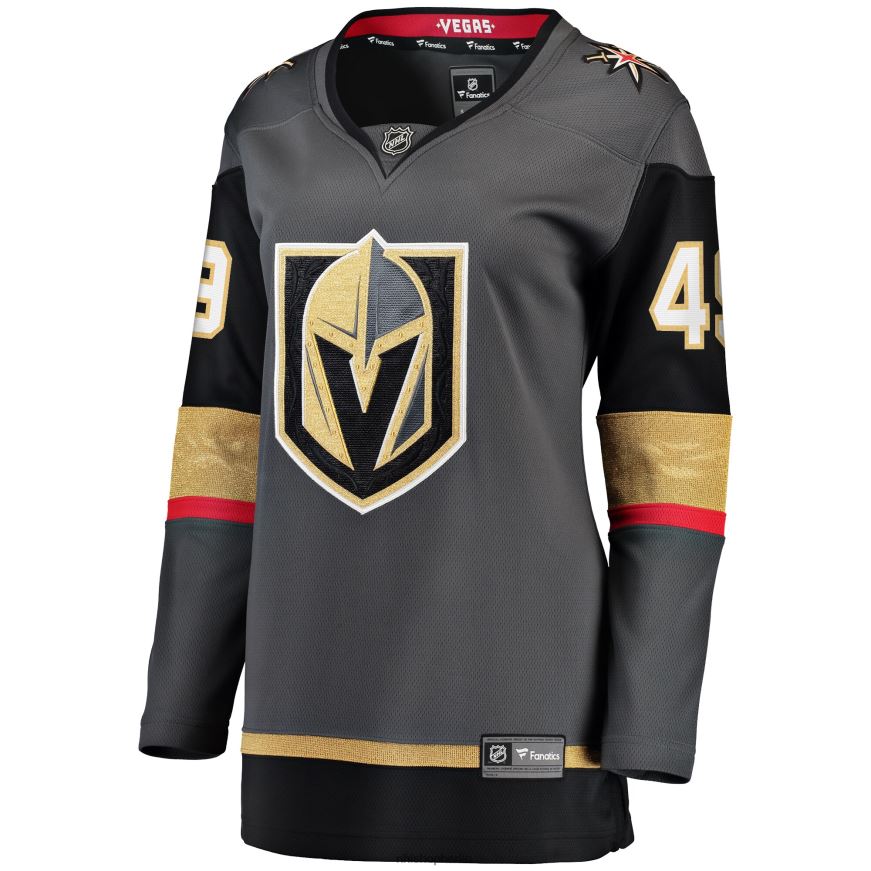 Frauen NHL Graues Breakaway-Heimtrikot der Vegas Golden Knights mit Fanatics-Logo von Ivan Barbashev Kleidung BF680T2402