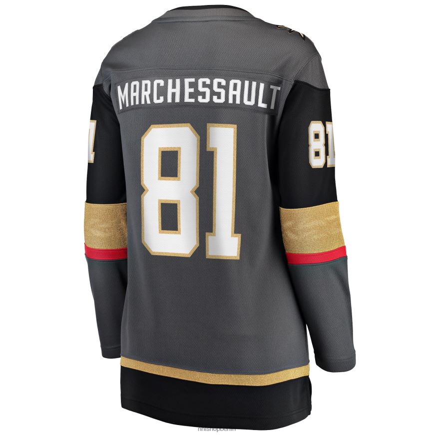 Frauen NHL Graues alternatives Breakaway-Spielertrikot der Vegas Golden Knights mit Jonathan Marchessault Fanatics-Logo Kleidung BF680T684