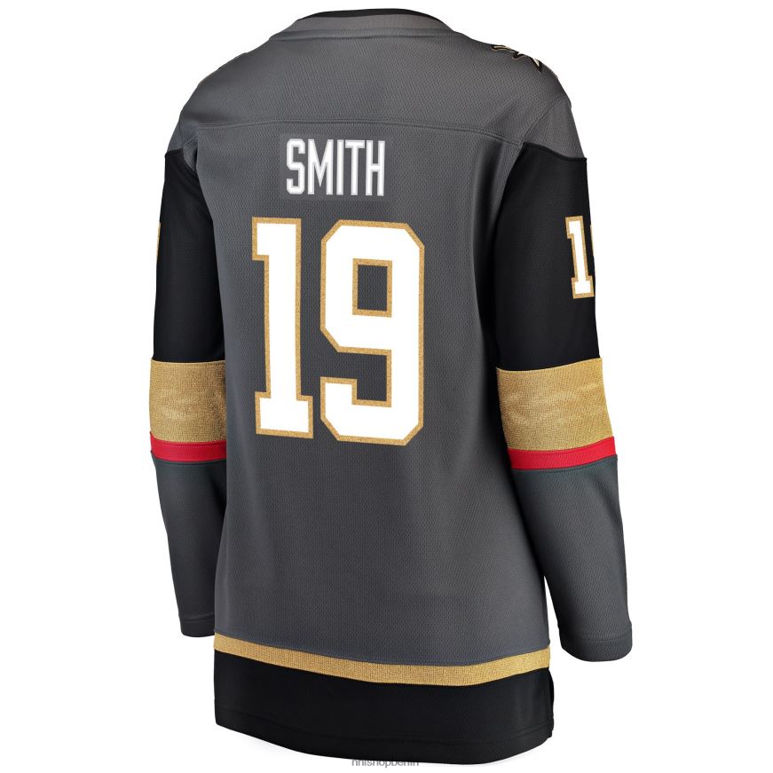 Frauen NHL Graues alternatives Breakaway-Spielertrikot der Vegas Golden Knights mit Reilly-Smith-Fanatiker-Logo Kleidung BF680T1258