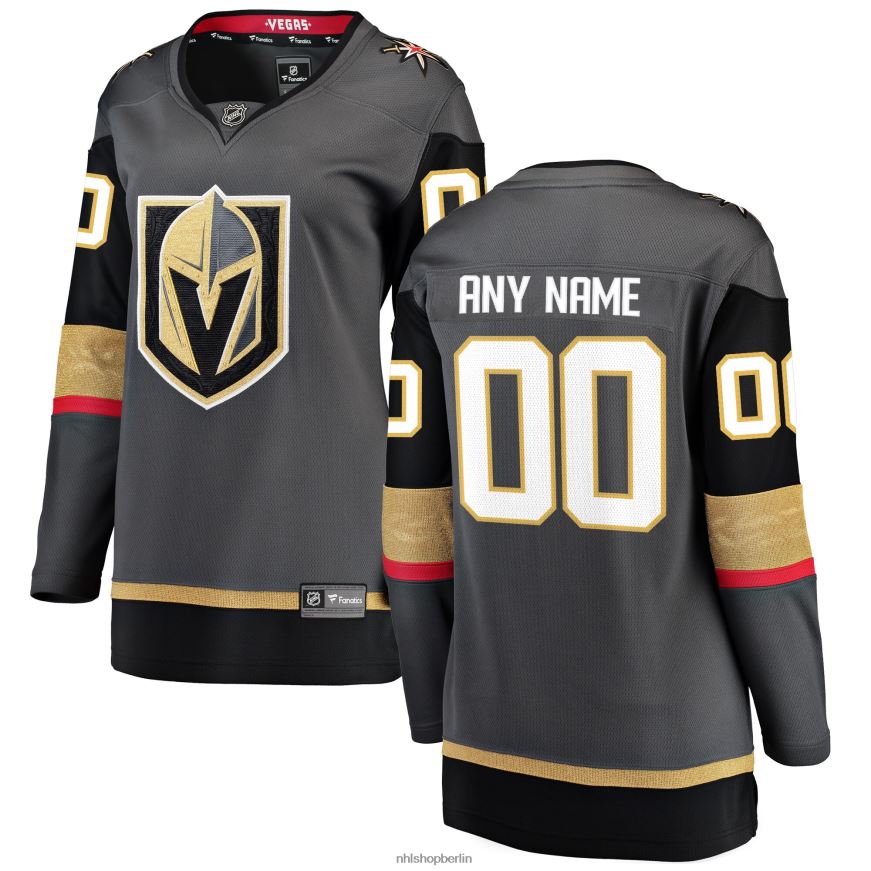 Frauen NHL Graues alternatives Breakaway-Trikot mit Fanatics-Logo der Vegas Golden Knights Kleidung BF680T469