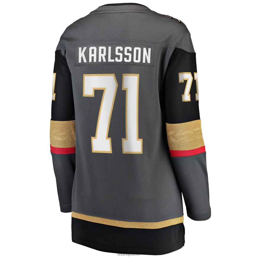 Frauen NHL Graues alternatives Premier-Breakaway-Spielertrikot der Vegas Golden Knights mit Fanatics-Logo von William Karlsson Kleidung BF680T887