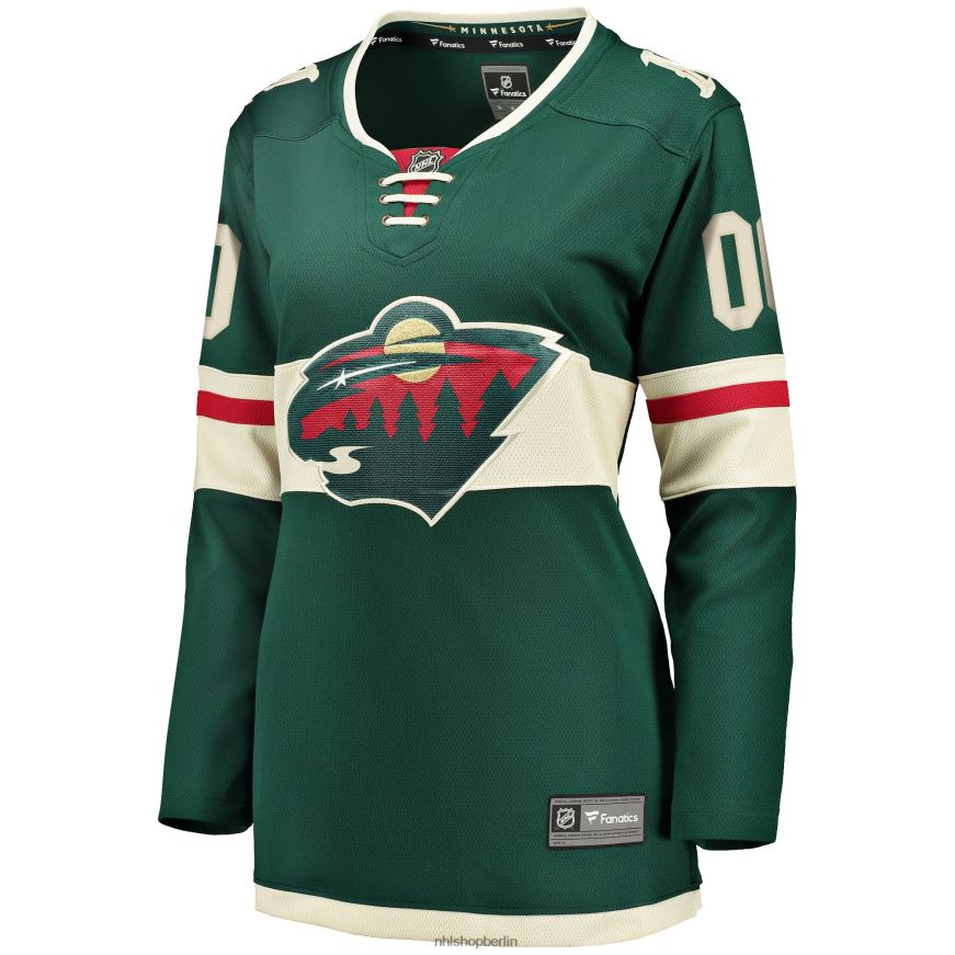 Frauen NHL Grünes Home-Breakaway-Trikot der Minnesota Wild Fanatics nach Maß Kleidung BF680T1067