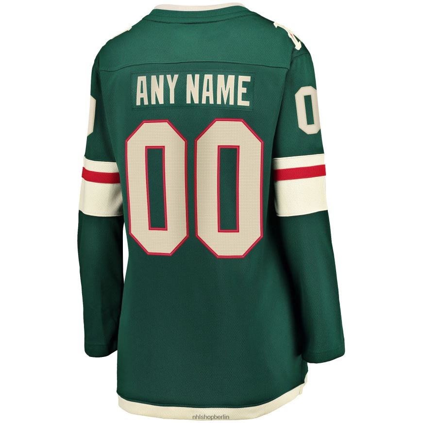 Frauen NHL Grünes Home-Breakaway-Trikot der Minnesota Wild Fanatics nach Maß Kleidung BF680T1067