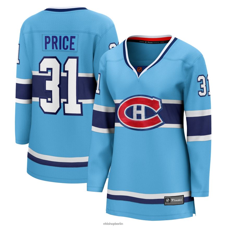 Frauen NHL Hellblaues Special Edition 20 Breakaway-Spielertrikot der Montreal Canadiens Carey Price mit Fanatics-Logo Kleidung BF680T1625