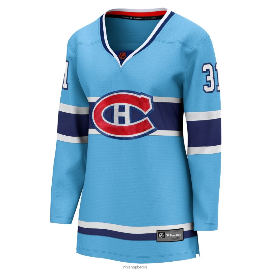 Frauen NHL Hellblaues Special Edition 20 Breakaway-Spielertrikot der Montreal Canadiens Carey Price mit Fanatics-Logo Kleidung BF680T1625