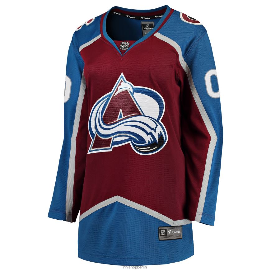 Frauen NHL Kastanienbraunes Home-Breakaway-Trikot der Colorado Avalanche Fanatics nach Maß Kleidung BF680T2414